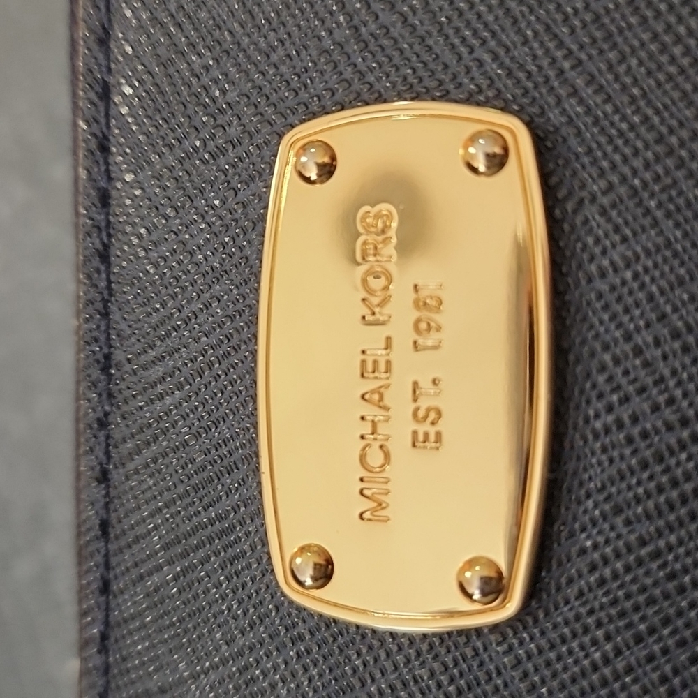 Navy Leather Wallet